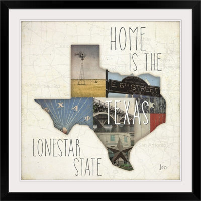 «InstaStates III Texas» par Jess Aiken, art textuel