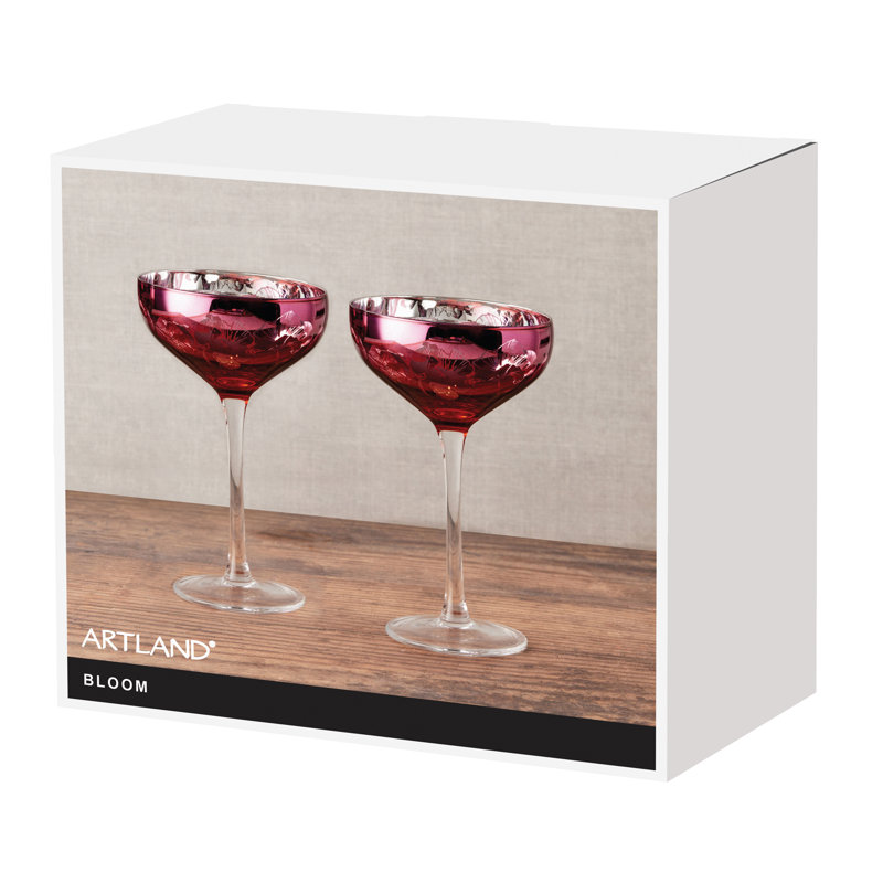 Bloom Champagne Saucers