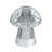 3.9X3.9X4.7" Mushroom Shaped Glass Taper Candle Holder 6EA/CTN