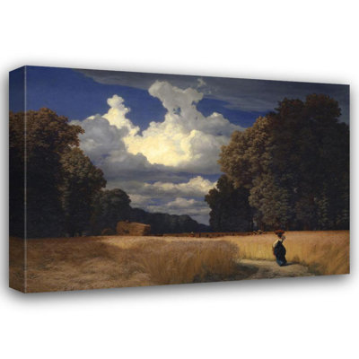 "The Harvest" by  Robert Zünd - Gallery Wrap Canvas Wall Art