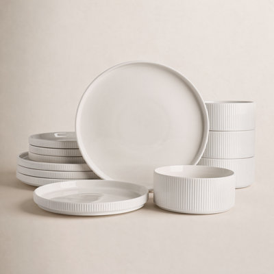 12-Piece Porcelain Dinnerware Set