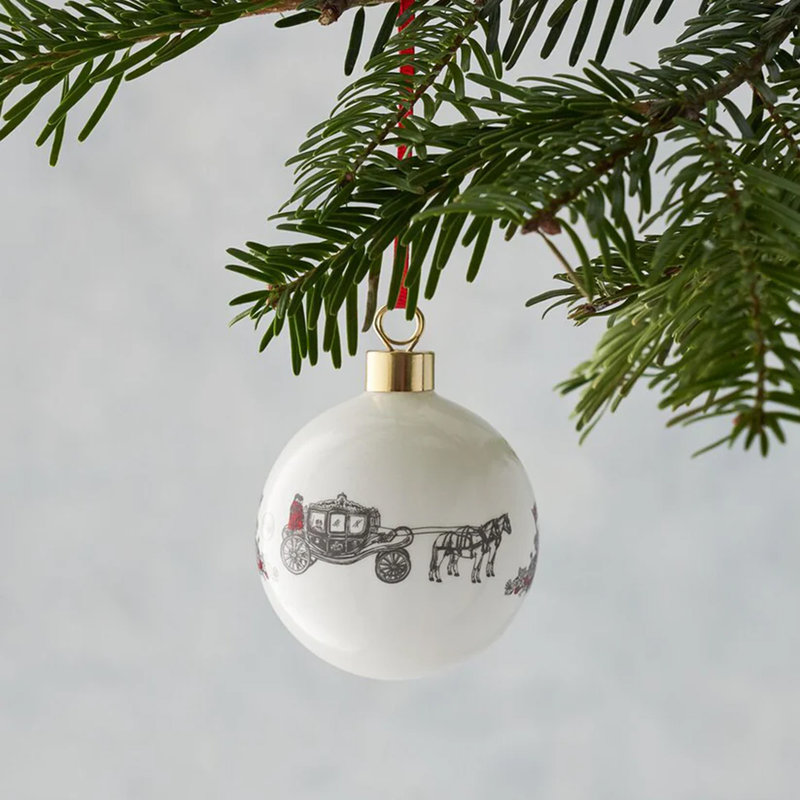 6cm Bone China Bauble