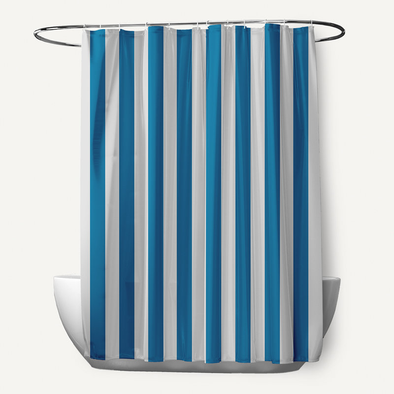 Rideau de douche simple, Pluie / paon