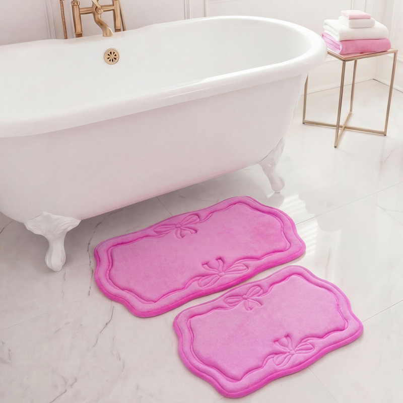 Ensemble de tapis de bain en mousse viscoélastique