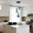3 - Light Dimmable Glass Chandelier