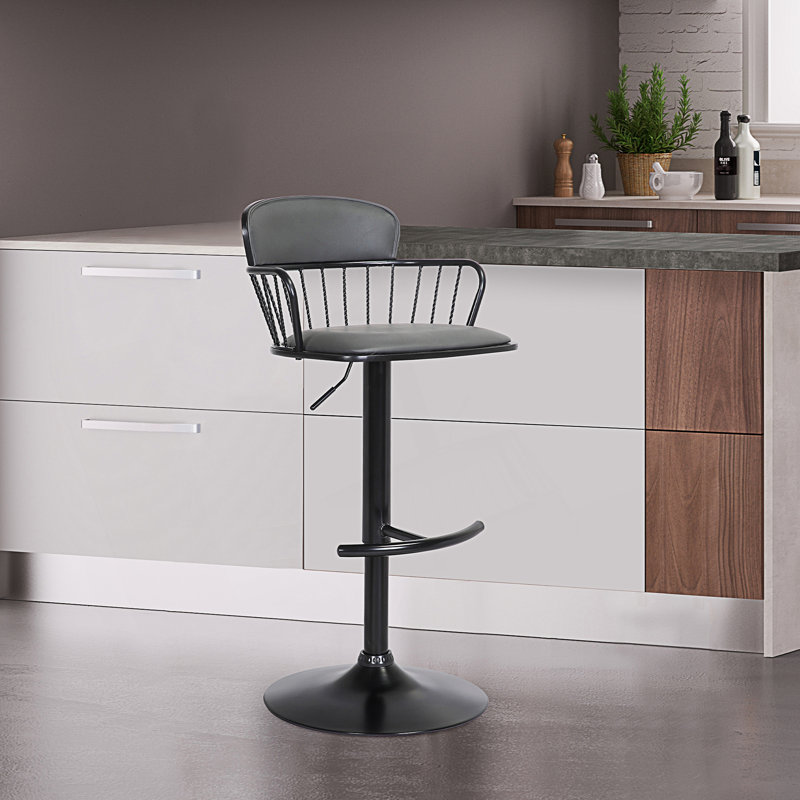 Tabouret de bar réglable avec fonction pivotante
