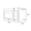 ZLINE 1,55 pieds cubes Four à micro-ondes à convection convertible 900 watts