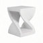 Table d'appoint d'extérieur en marbre à base torsadée moderne MGO Terrazzo
