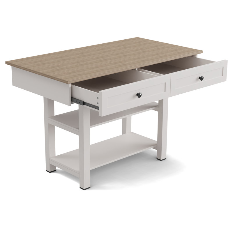Console avec 2 tiroirs Morden Design, Blanc
