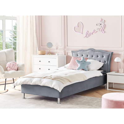 Leitersburg Upholstered Single (3') Velvet Bed