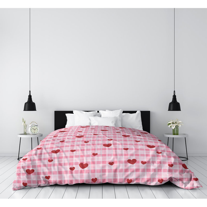 Duvet Cover, Twin XL Duvet Cover, Microfiber, Red