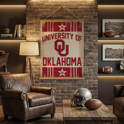 University of Oklahoma 36in x 54in Canvas Wall Tapestry & Hanger