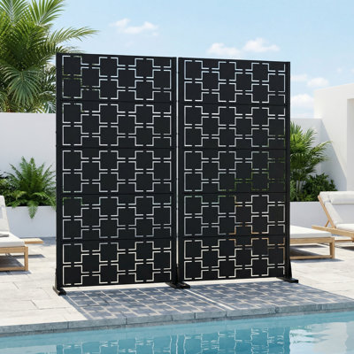 Metal Privacy Screen Fence Panel with Stylish Pattern