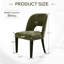 Chaise de salle à manger rembourrée sans accoudoirs avec dossier haut (ensemble de 6)-1991556925