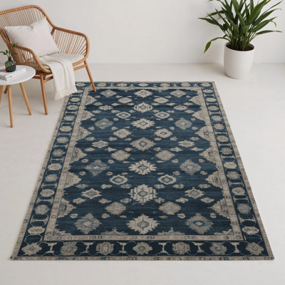 Overdyed Gray Indoor and Outdoor Area Rug
