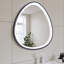 Miroir de salle de bain gris bronze à intensité variable à intensité variable, 32 X po, pour une décoration de luxe encadrée Brouillard de coiffeuse et finition