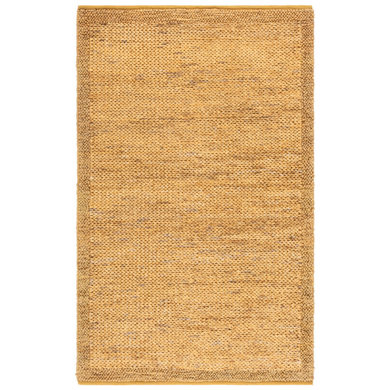 Natural Fiber Handwoven Jute Rug, Rectangle 5' x 8'
