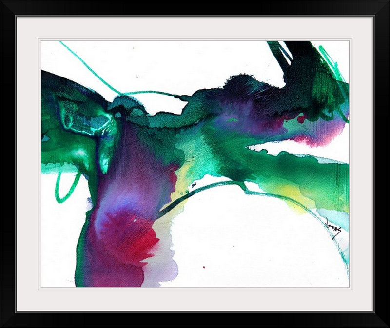 'Flow XXII by Frizzleburg Graphic Art Print, 20" H x 23" W x 1" D, Black Framed
