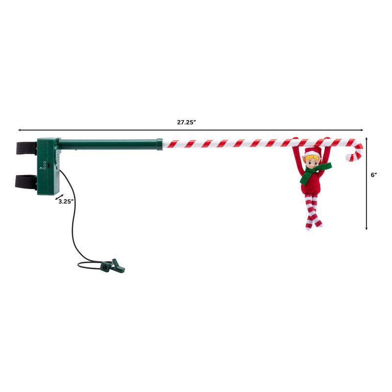 Magie de Noël 6 po. Acrobate canne de bonbon