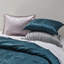 Ensemble d'édredon luxueux en velours argenté - 5 pièces double / grand