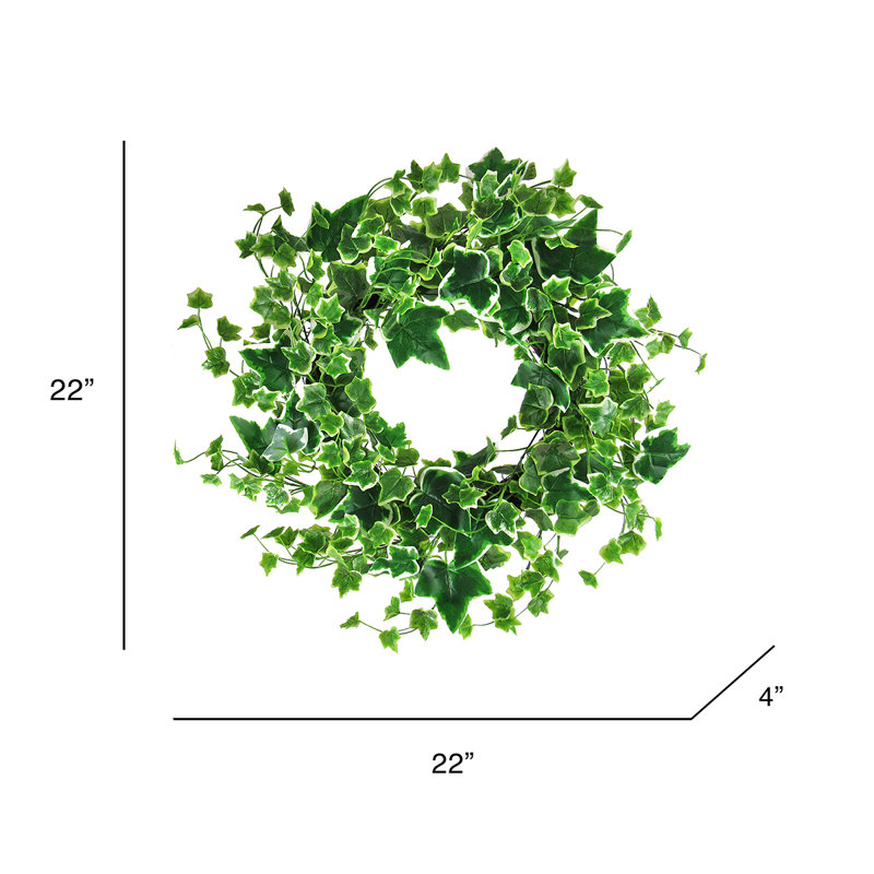 22" Artificial Ivy Leaf Wreath