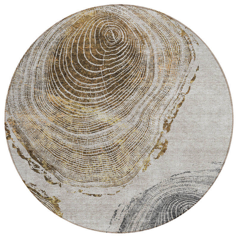 Tapis d'intérieur rond 8 po