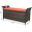 Banc de rangement pour l'extérieur en rotin-356911310