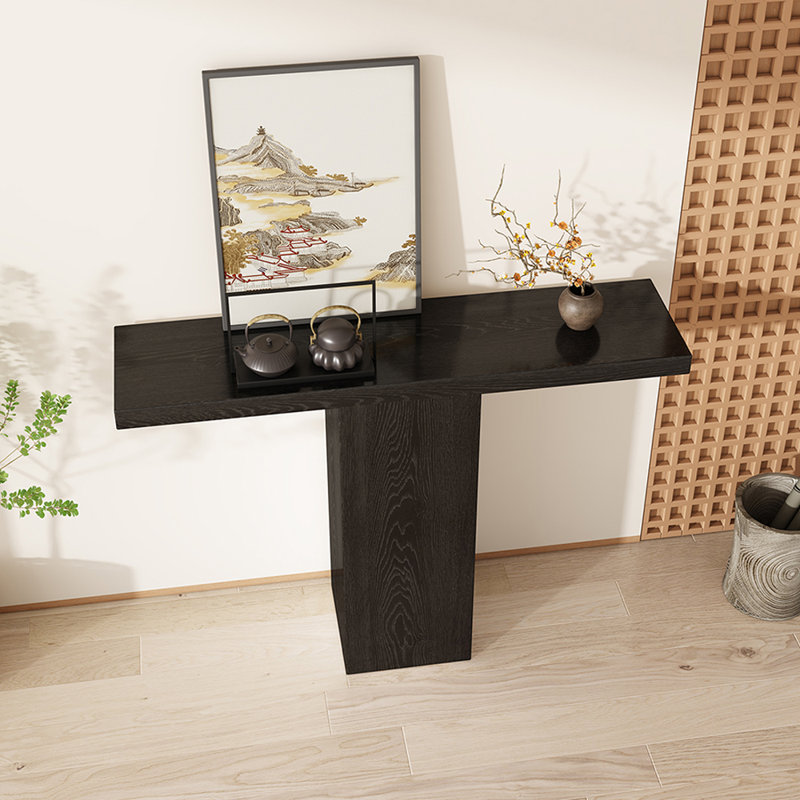 Console de style Wabi-Sabi, H 31,5 po x l 47,2 po x P 11,8 po
