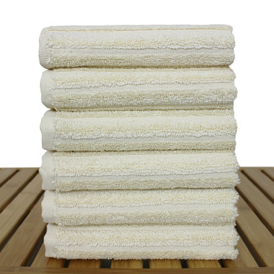 Mckenzi Turkish Cotton Super Plush Ribbed Washcloth