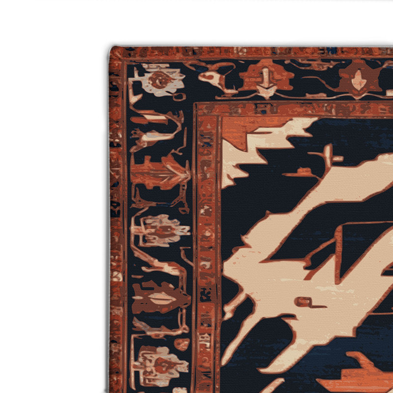 Tapis d'intérieur et d'extérieur gris Persian, Rectangulaire 2 pi x 3 pi