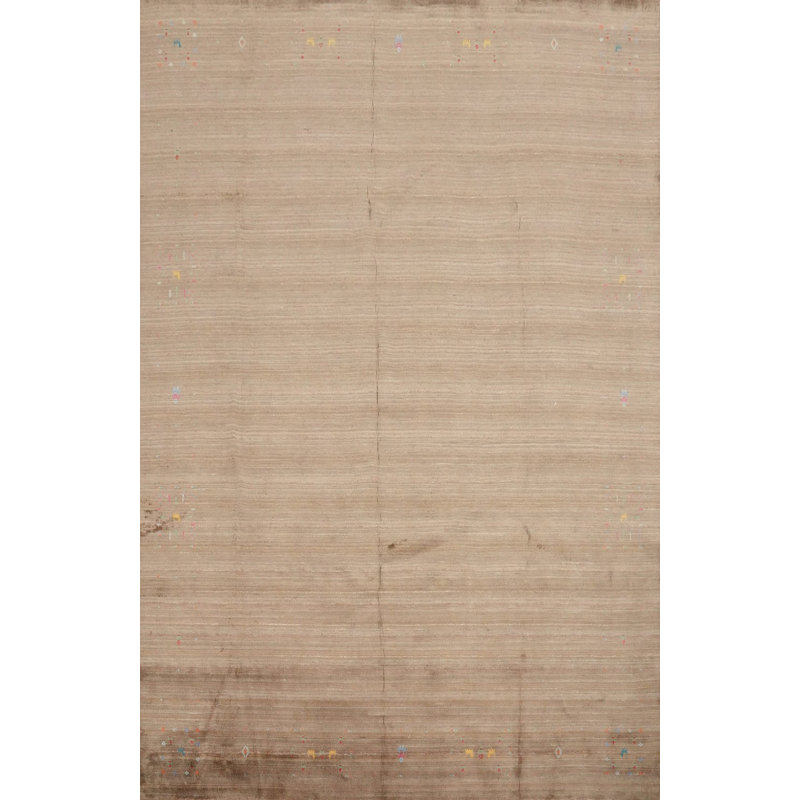 Tapis oriental fait à la main de style Gabbeh 9 x 12