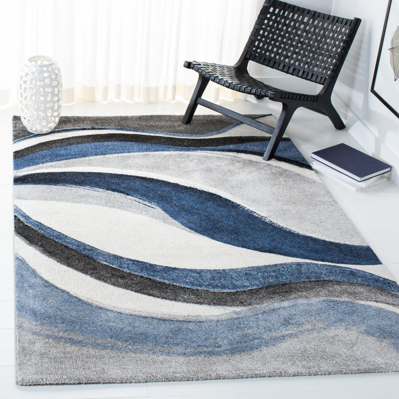 Abstract Area Rug, Round 160 cm