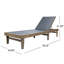 Chaise longue Summerland - filet gris foncé-430657717-430657714