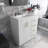 30'' Solid Wood Frame Freestanding Bathroom Vanity Set With Ceramic Top-1722205018