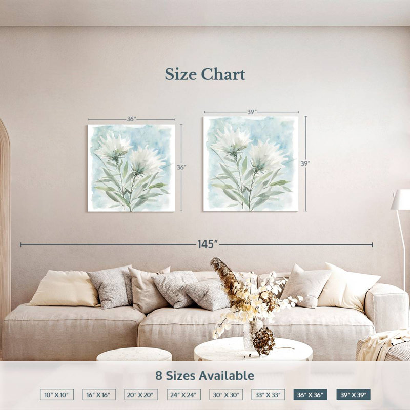 Harnek Wild Thistle Bloom I, 39" H x 39" W