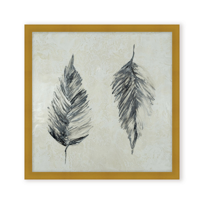 Nature Inspired "Silver Foliage" Canvas Wall Art By , 30" H x 30" W x 1.125" D, Framed Print, Gold