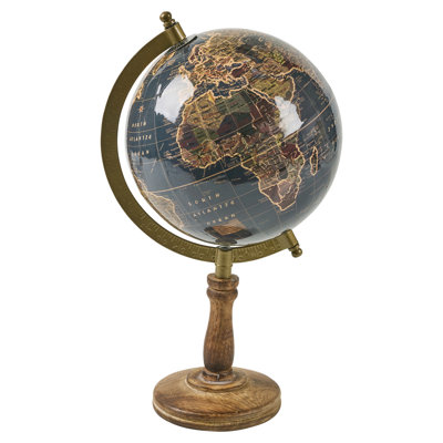 Wood Tabletop Globe