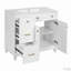 Meuble-lavabo 36 po avec lavabo en céramique, tablettes réglables-112498599