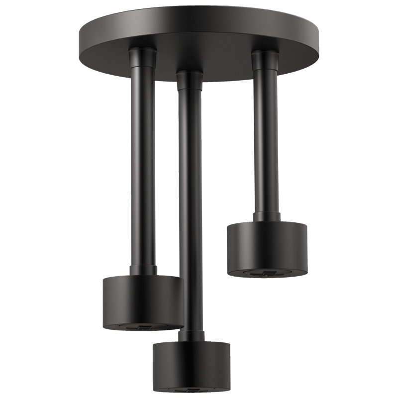 Essential™ Ceiling Mount Pendant Raincan Showerhead, Matte Black