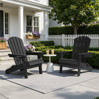 Ensemble de chaises d'extérieur pliantes Adirondack 