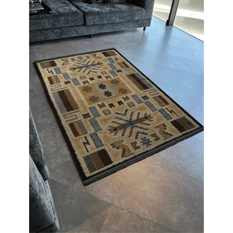 Tapis rectangulaire Junichiro, Tapis de couloir 2 pi 8 po x 9 pi 11 po