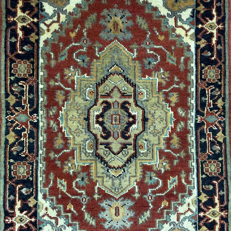 Handmade Heriz Wool Rug