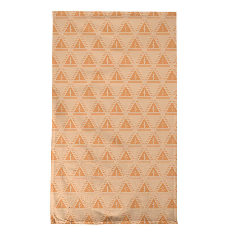 Theo Nath Tea Towel Kitchen Towel, Light Orange/Dark Orange, Poly Twill