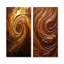 «Abstract Mocha Memories Spiral», ensemble de 2 reproductions d'art abstrait-1701442649-1701442652