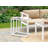Garden Table Engineered Wood White MESSINA