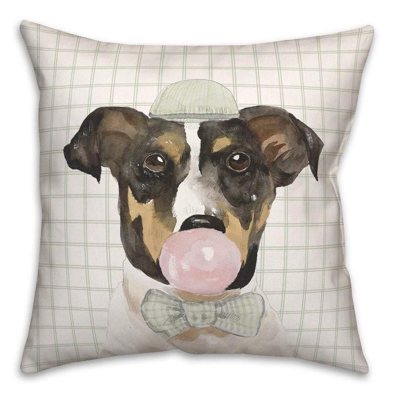 Housse et insert de coussin pour chien Bubble Gum, H 16 po x l 16 po