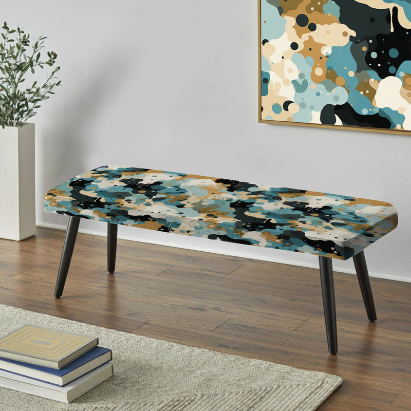 Dreamy Camouflage - Banc rembourré noir camouflage