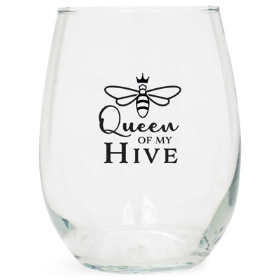 Verre à vin Bee - Queen Of My Hive 15 oz