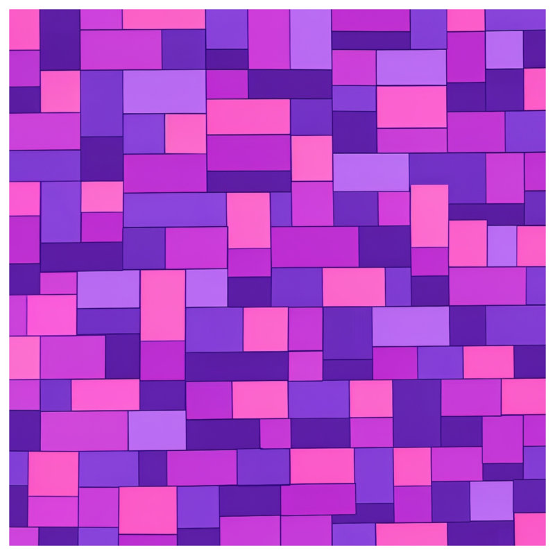 Couvre-lit matelassé mauve rose à blocs toutes tailles, Grand lit