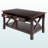 Julian Rectangular Brown Coffee Table with Four Legs, 17.88'' H X 36.75'' W X 20.85'' D